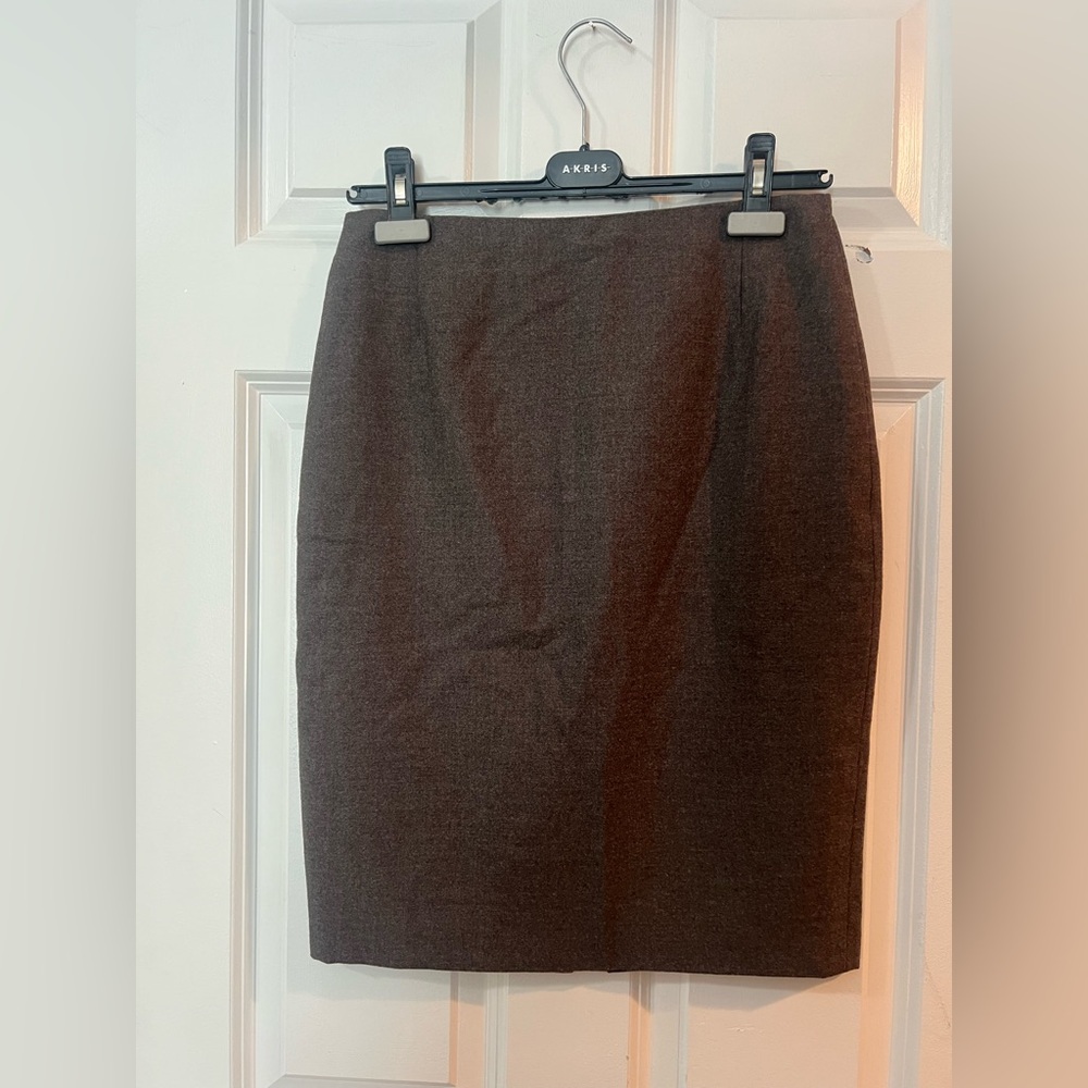Akris Dark Brown Pencil Skirt